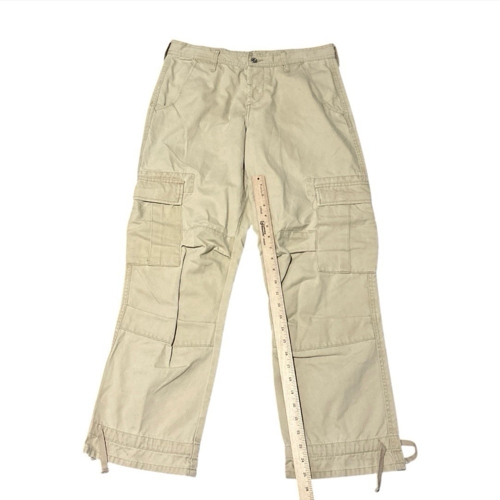 Sundance Women's Cargo Crop Utility Pant Cotton Size 10 Khaki Beige - Picture 4 of 8
